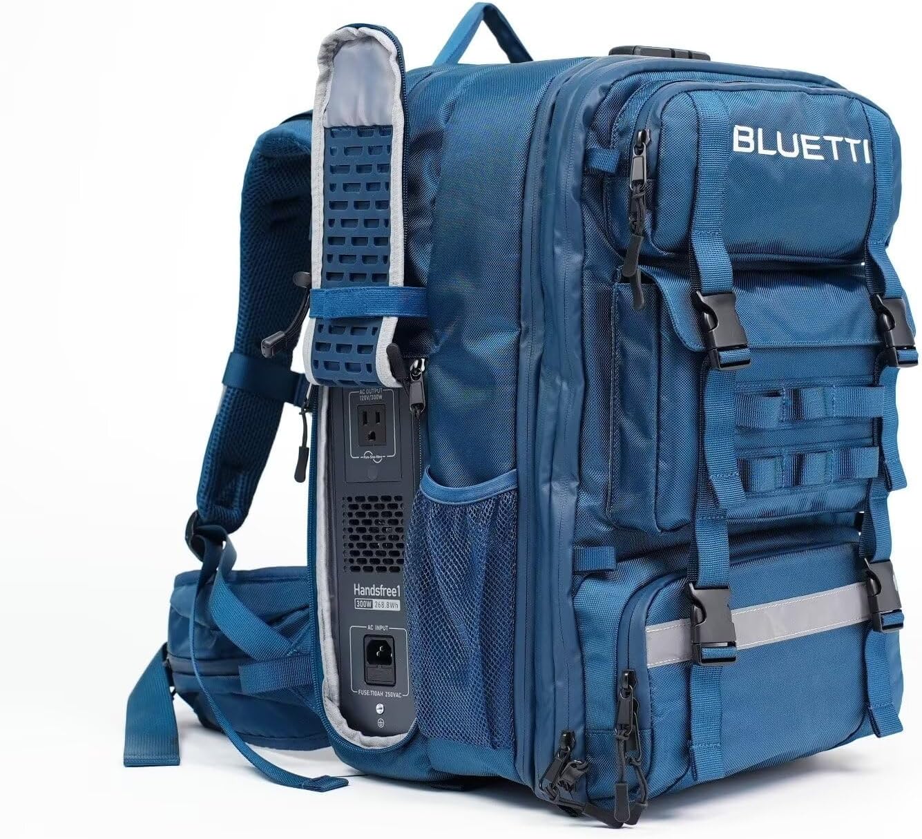 BLUETTI Handsfree 1 Portable Power Station, 268.8Wh 300W LiFePO4 Backpack Solar Generator with a 42L Drone Backpack, All in One Solar Power System for Hiking, Photography, Travel(Solar Panel Optional)