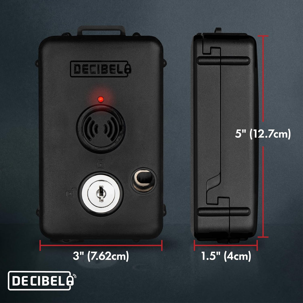Decibel 15ft Cable Lock with 100dB Alarm, Theft Deterrent for Outdoor Gear, Tools, Kayaks & Generators