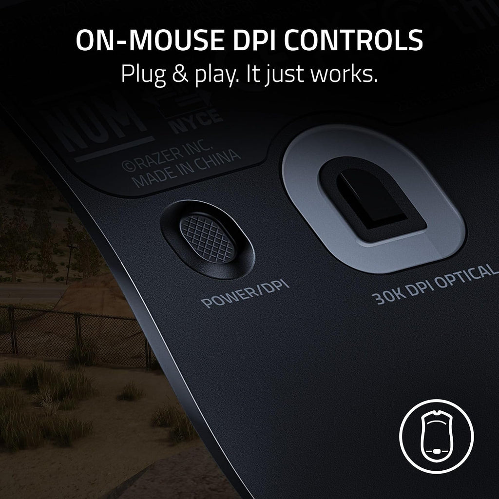 Razer Viper V2 Pro HyperSpeed Wireless Gaming Mouse: 59g Ultra Lightweight - Optical Switches Gen-3-30K DPI Optical Sensor - 90 Hour Battery - USB Type C Cable Included - PUBG: Battleground Edition