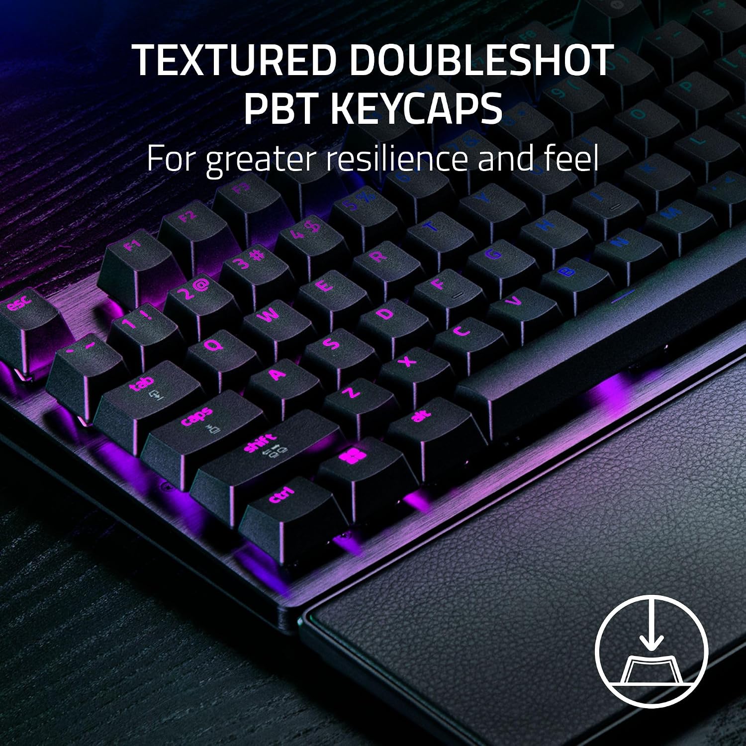 Razer Huntsman V3 Pro 8KHz Esports Gaming Keyboard: Analog Optical Switches Gen 2-8000 Hz Polling Snap Tap - Rapid Trigger - Adjustable Actuation - Media Controls - PBT Keycaps - Black