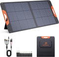 ZOUPW 100W Portable Solar Panel with 5-in-1 Cable,23.5% Efficiency Mono Foldable Solar Charger for Jackery 300/Ecoflow River/Anker/Bluetti,IP67 Waterproof for Camping RV Off-Grid Emergency Power