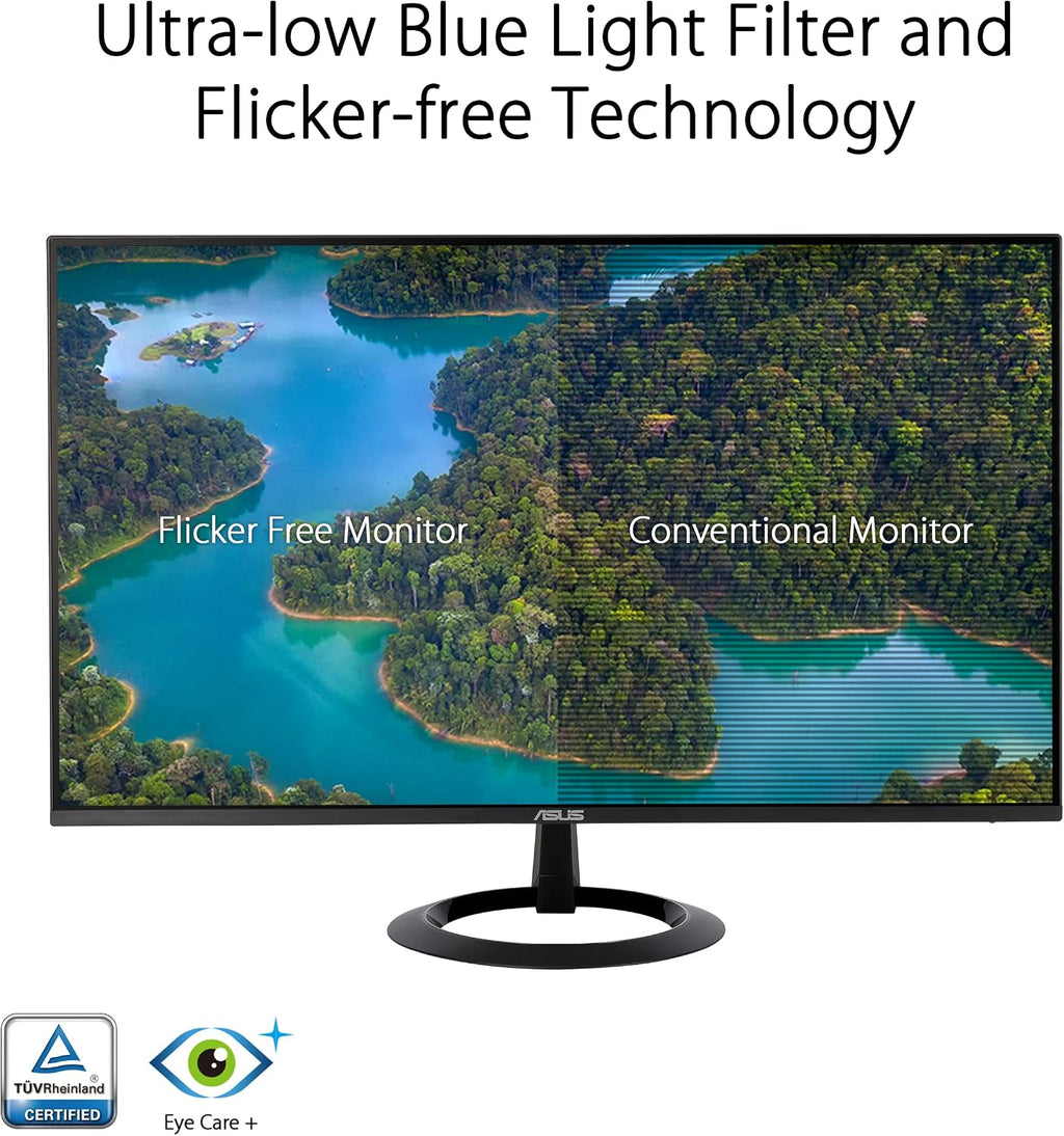 ASUS TUF Gaming VG279Q1A 27' Gaming Monitor, 1080P Full HD, 165Hz (Supports 144Hz), IPS, 1ms, Adaptive-sync/FreeSync Premium, Extreme Low Motion Blur, Eye Care, HDMI DisplayPort
