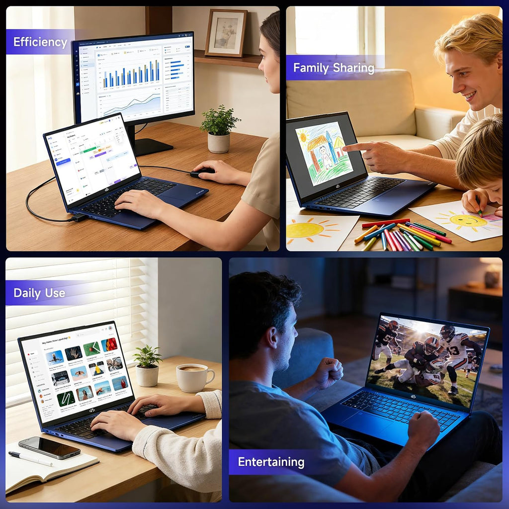 NIMO 17.3' IPS FHD-Gaming-Laptop, AMD Ryzen 5 6600H 16GB DDR5 RAM 1TB SSD (Beat i7-1165G7 Up to 4.5GHz) Radeon 660M GPU-Computer with 100W Type-C Backlit Keyboard Fingerprint