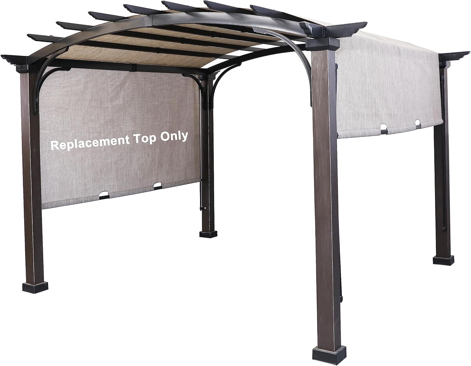 SCOCANOPY Replacement Sling Top Compatible with Lowe's Allen + roth 10 ft x 10 ft Freestanding Pergola, L-PG152PST-B (Size: 200' (L) x 103' (W)),Gray
