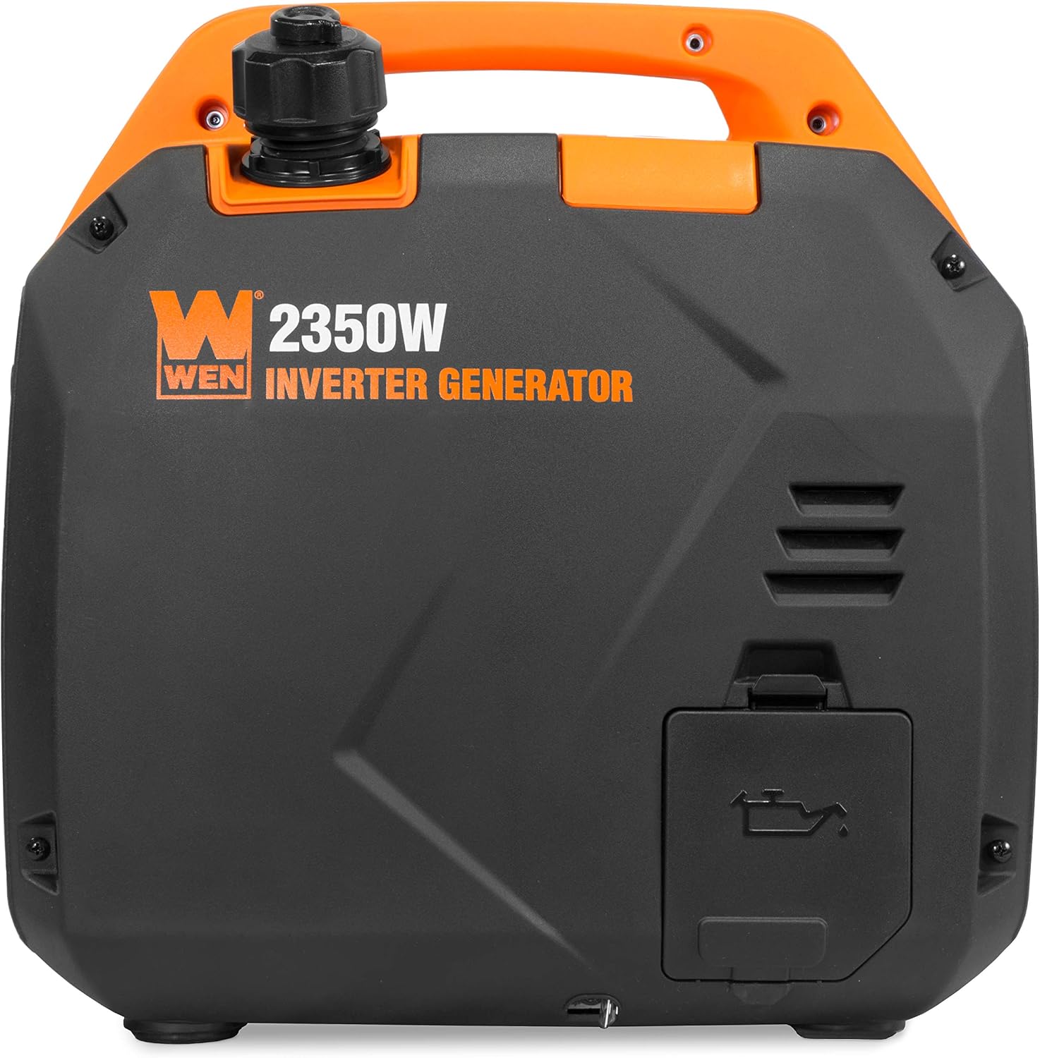 WEN Super Quiet 2350-Watt Portable Inverter Generator with Fuel Shut Off, Gasoline Power, Ultra Lightweight (56235i), Black