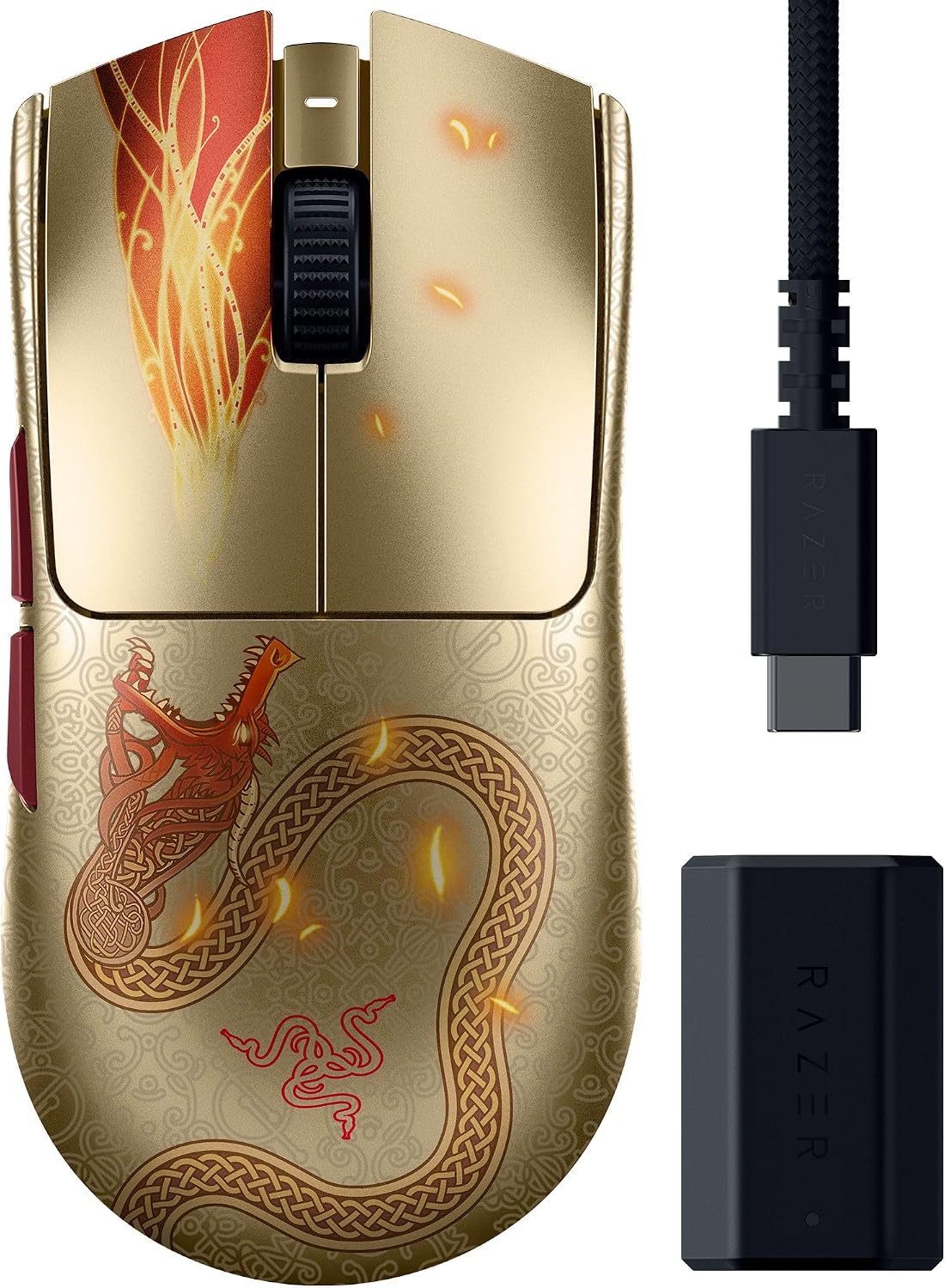 Razer Viper V3 Pro Wireless Esports Gaming Mouse: Symmetrical - 54g - 8K Polling - 35K DPI Optical Sensor - Gen3 Optical Switches - 8 Programmable Controls - 95 Hr Battery - Counter-Strike 2 Edition