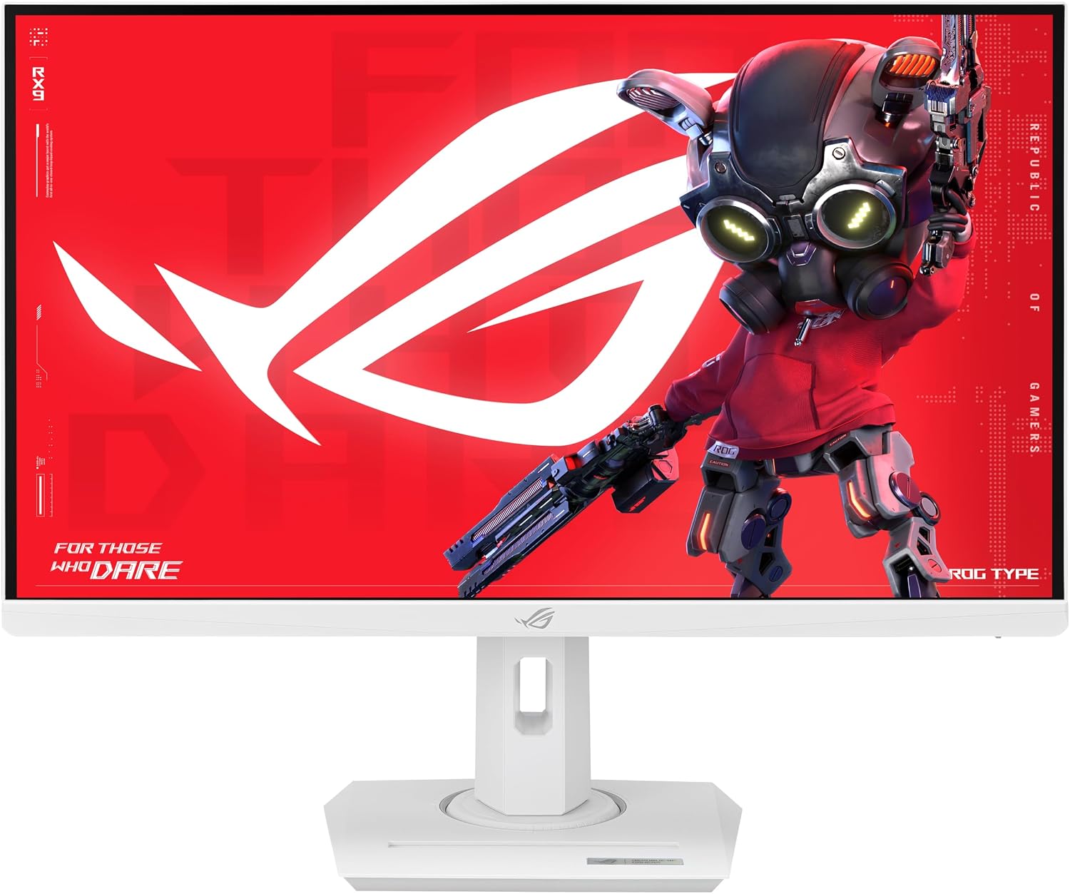 ASUS ROG Strix 27' 1440P USB-C HDR Gaming Monitor (XG27ACG-W) - White, QHD, 180Hz, 1ms, Fast IPS, DCI-P3 95%, Extreme Low Motion Blur Sync, G-Sync Compatible, Tripod Socket, AI Gaming, 3yr Warranty