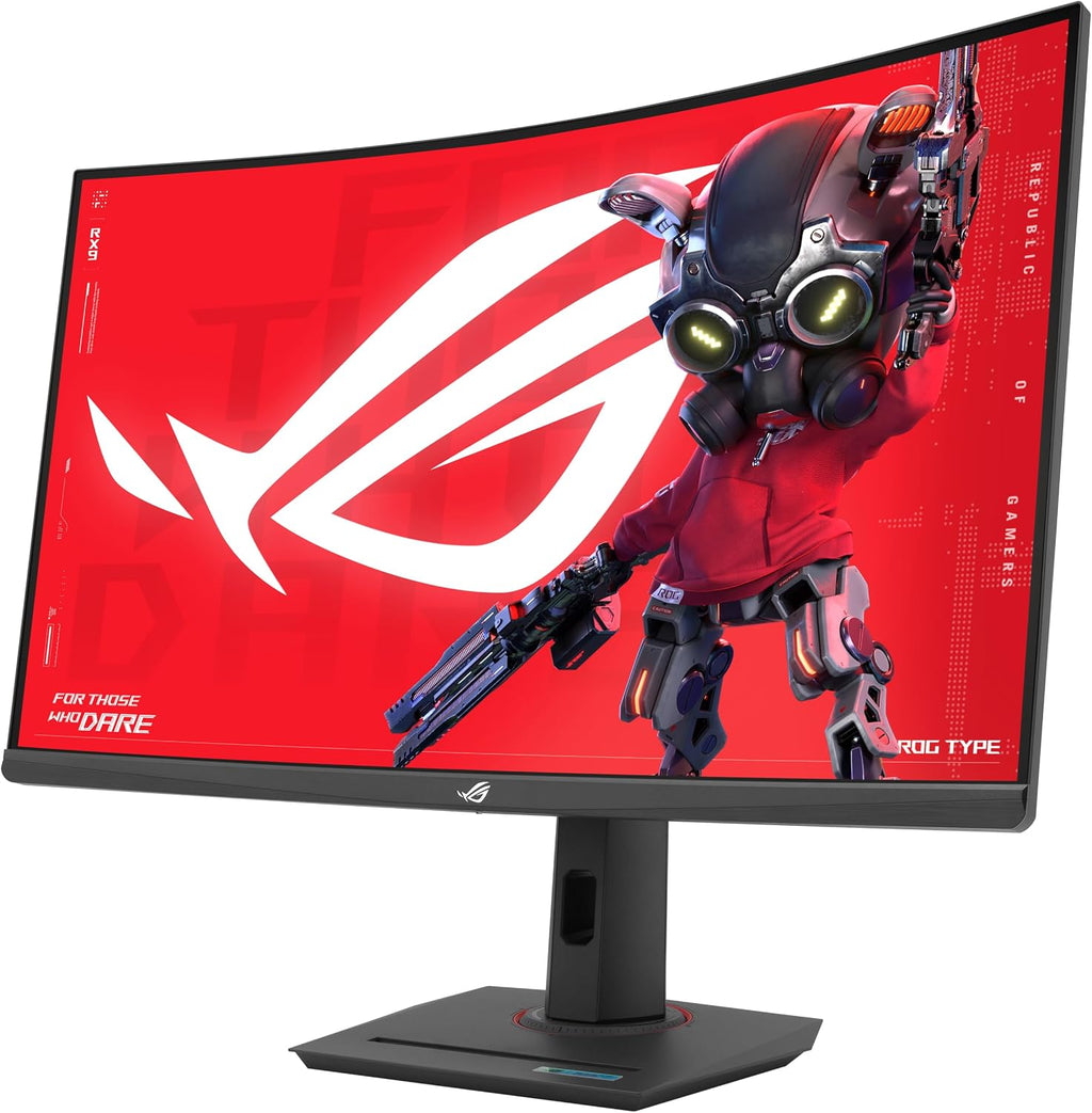 ASUS ROG Strix 32' 1440P USB-C Curved HDR Gaming Monitor (XG32WCS) - QHD, 180Hz, 1ms, Fast VA, Extreme Low Motion Blur Sync, FreeSync, DisplayWidget, Tripod Socket, AI Technology, 3 yr Warranty