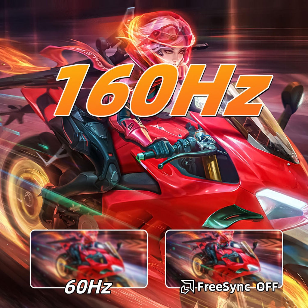 ZZA 32' Curved Gaming Monitor, 4K UHD (3840 x 2160) VA Display, 1500R Immersion, 144Hz/160Hz Refresh Rate, Advanced Computer Screen, Supports AMD FreeSync Premium, 120% sRGB Color Gamut,HDMI 2.1/DP1.4