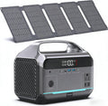 DARAN Portable Power Station with 60W Solar Panel Included, 288Wh LiFePO4 Battery, 350W (600W Peak), 7-Port Design, 2.1Hrs Fast Charing Solar Generators for Home, Outdoor Camping
