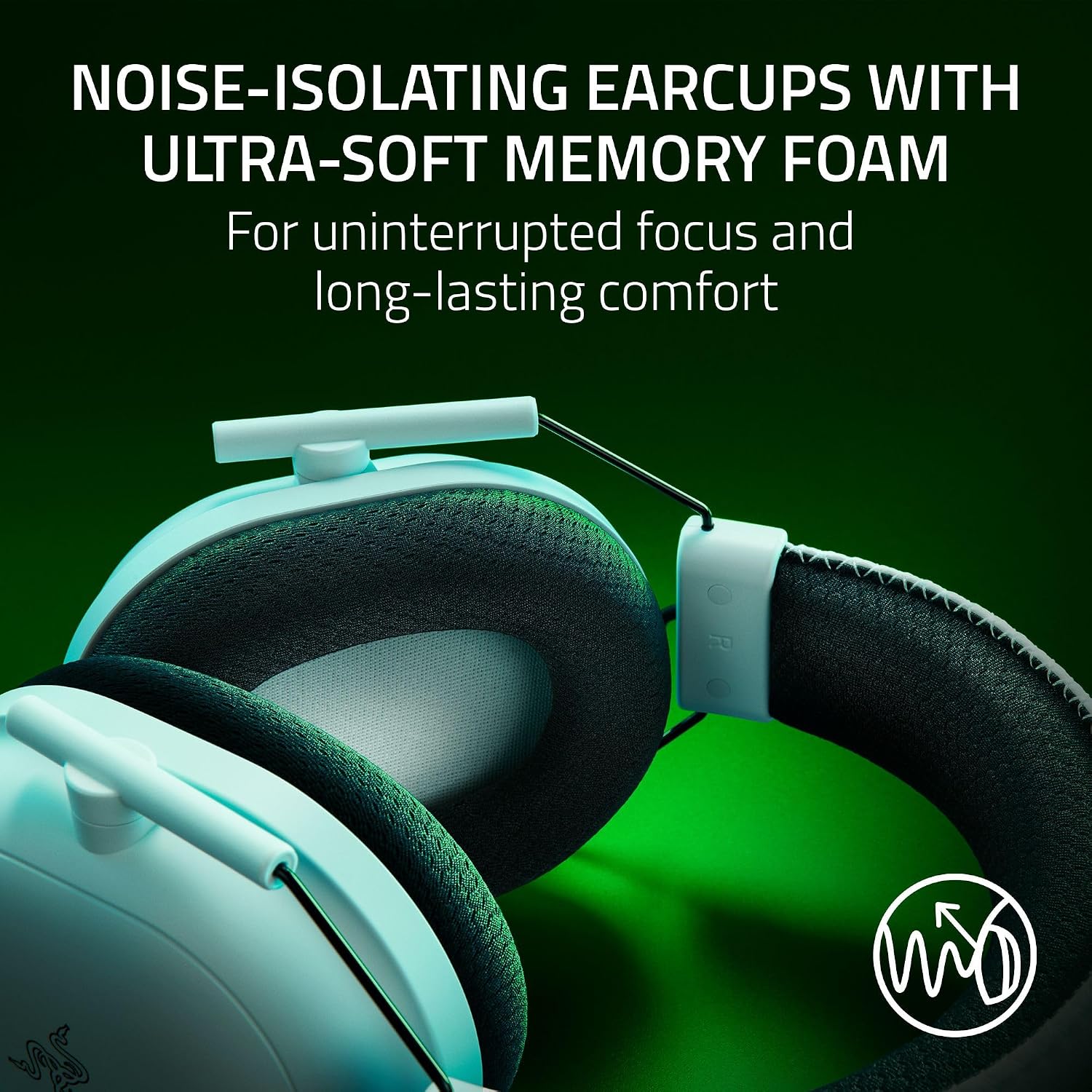 Razer BlackShark V2 Pro Wireless Xbox Gaming Headset: 50mm Drivers - Super Wideband Mic - Noise Isolating Earcups - for Xbox, PS5, Nintendo Switch 2, PC, Mac - Bluetooth, USB-C - 70hr Battery - White
