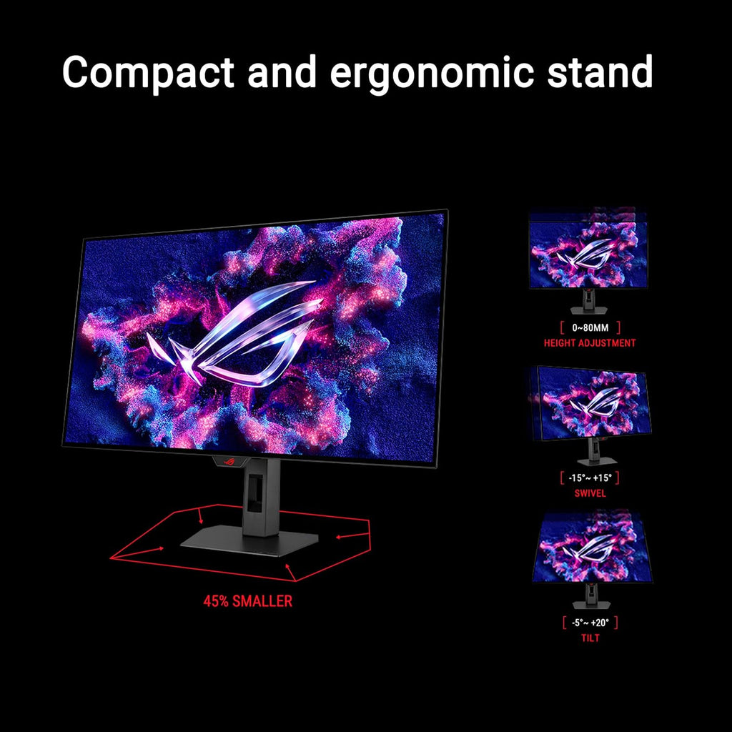 ASUS ROG Strix OLED XG32UCWMG Gaming Monitor – 32 Inches (31.5 Inch Display) OLED Glossy 4K TrueBlack