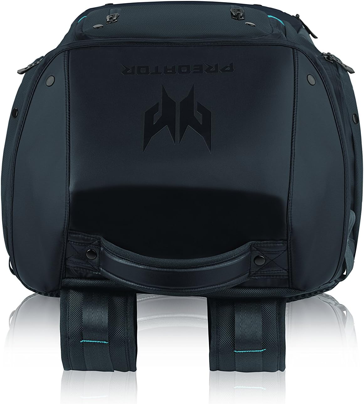 Acer PBG591 Predator Utility Gaming Backpack, Water Resistant and Tear Proof Travel Backpack Fits and Protects Up to 17.3' Predator Gaming Laptop, Black with Teal Accents