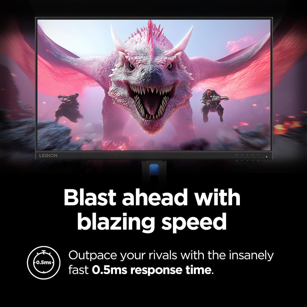 Lenovo Legion R24e - Gaming Monitor - 23.8' Flat FHD - 180 Hz - 1ms Response - AMD FreeSync - HDRDecode, HDMI 2.1, DP 1.4, Audio - Lift/Tilt/Pivot/Swivel Stand - Raven Black