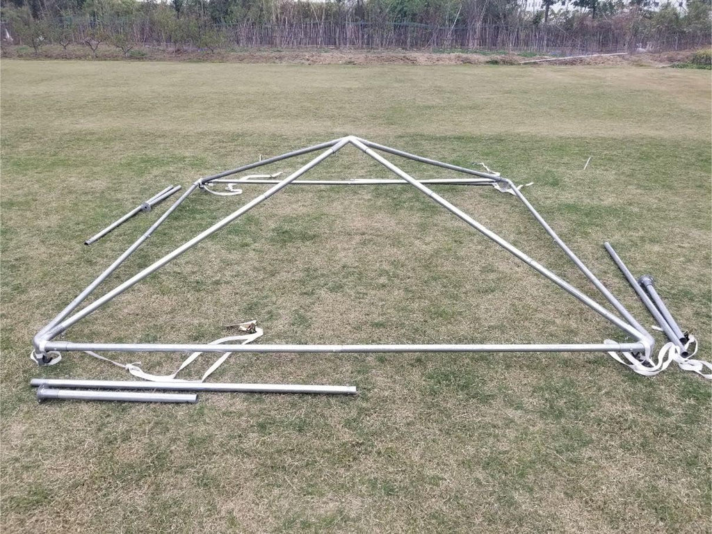 Party Tents Direct 10x10 Heavy-Duty Waterproof Canopy Tent - Steel Frame Outdoor Gazebo for Weddings, Parties & Camping - Blue Vinyl Cover
