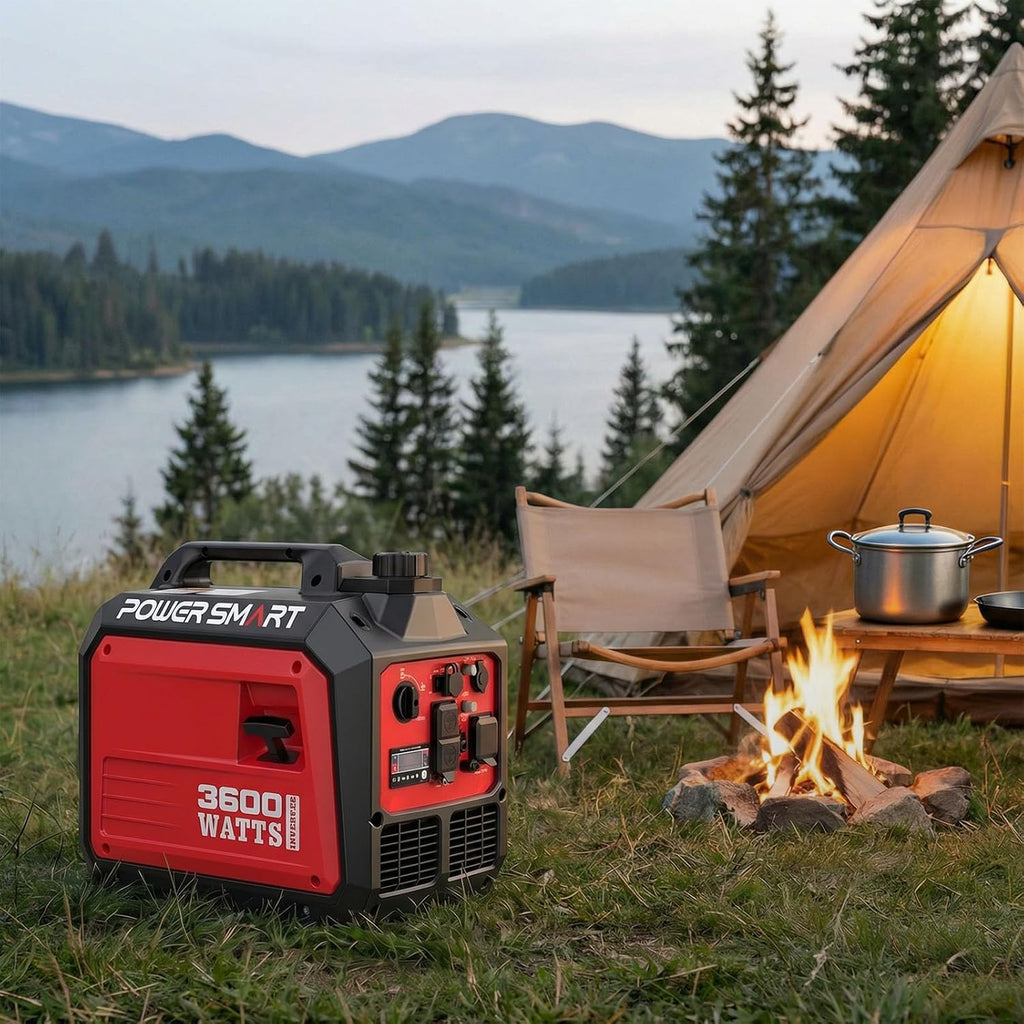 PowerSmart 3600-Watt Portable Inverter Generator, Quiet Technology, RV Ready 30A Outlet, Camping, Home use