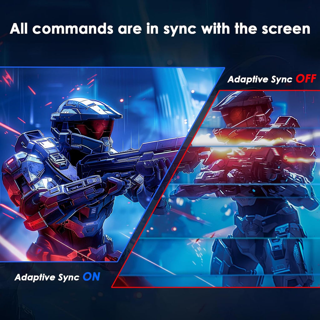 Titan Army 24.5 Inch 240Hz 1440p Gaming Monitor, QHD 2560 x 1440p Fast IPS Panel 1ms GTG Response Time, Adaptive Sync, 126% sRGB HDR, Low Blue Light VESA 100x100, P2510S