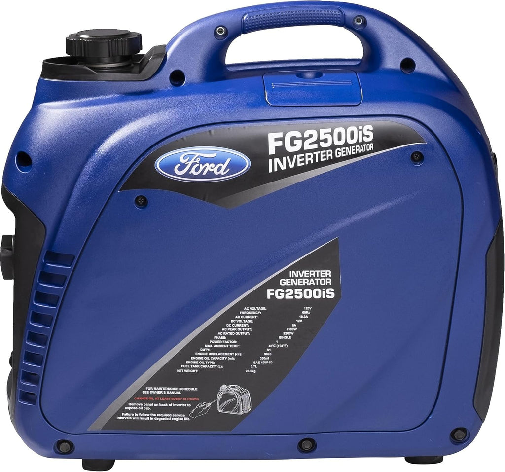 Ford 2300 Watt Gas Inverter Generator, Small Portable & Quiet, Home Use, Camping, Outdoor, CARB Compliant, Parallel Capability, Built Ford Tough, Generadores De Gasolina Silencioso, FG2300IS