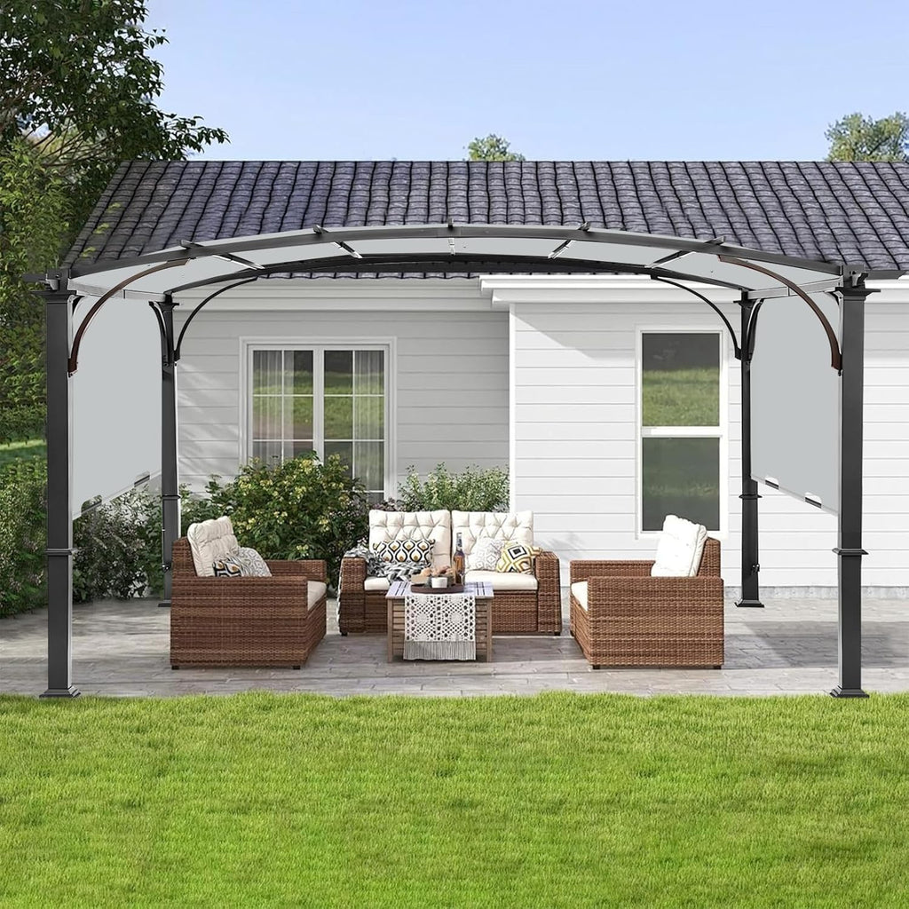Replacement Canopy Top for Allen + Roth 10x10 Ft Pergola, 200'x103' Shade Cover, Model L-PG152PST-B, Gray (Cover Only)