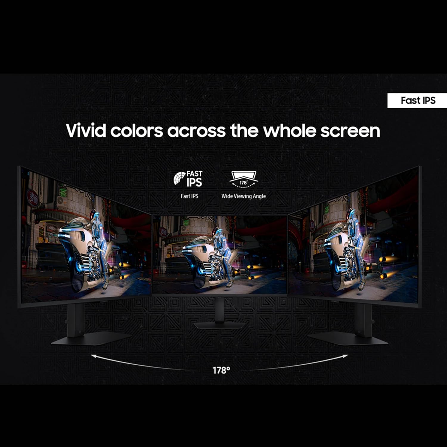 Samsung 27' Odyssey G7 (G70D) 4K UHD IPS 144Hz 1ms(GtG) Smart Gaming Monitor, G-Sync Compatible, AMD Freesync Premium, Vivid Colors, Adjustable Stand, Black Equalizer, LS27DG702ENXZA