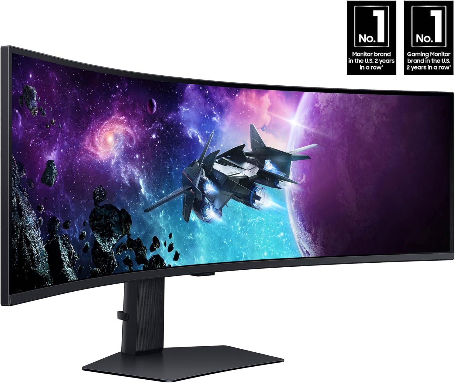 SAMSUNG 49' Odyssey G9 (G95C) Series DQHD 1000R Curved Gaming Monitor, 240Hz, 1ms(GtG), DisplayHDR 1000, AMD FreeSync Premium Pro, Eye Saver Mode, Auto Source Switch+, LS49CG950ENXZA, 2024