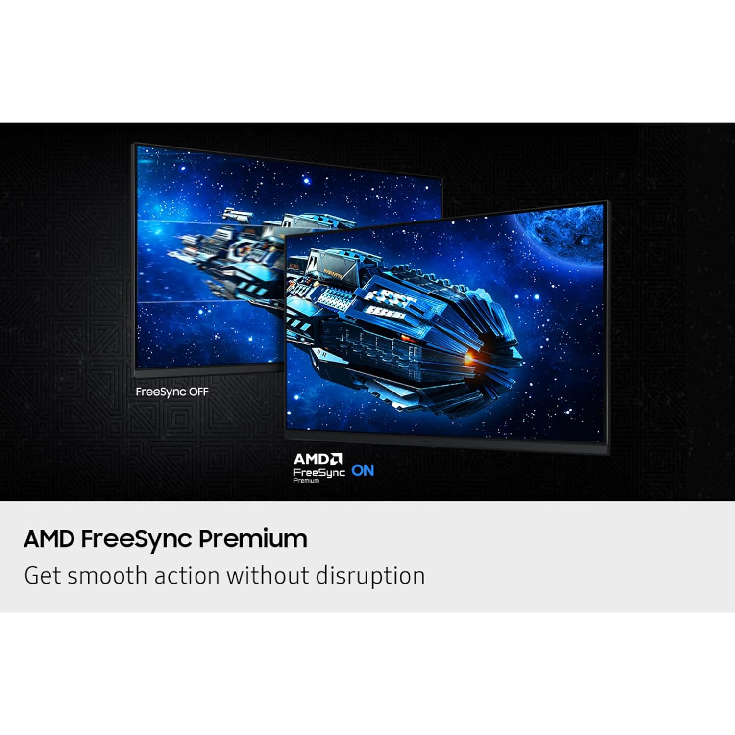 SAMSUNG 27' Odyssey G5 G53F QHD Resolution Gaming Monitor, HDR10, 200Hz Refresh Rate, IPS Panel, AMD FreeSync™ Premium, Black Equalizer, Auto Source Switch, LS27FG53DENXZA