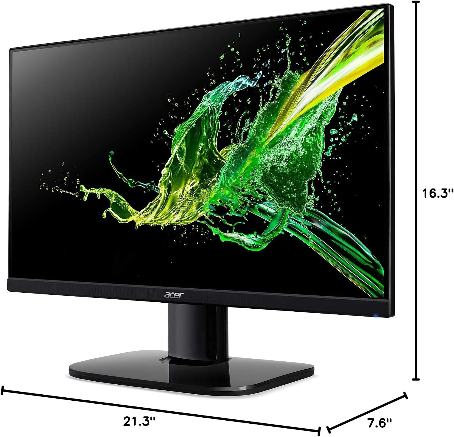 acer KC242Y Hbi 23.8' Full HD (1920 x 1080) Zero-Frame Gaming Office Monitor | AMD FreeSync Technology | 100Hz | 1ms (VRB) | Low Blue Light | Tilt | HDMI & VGA Ports