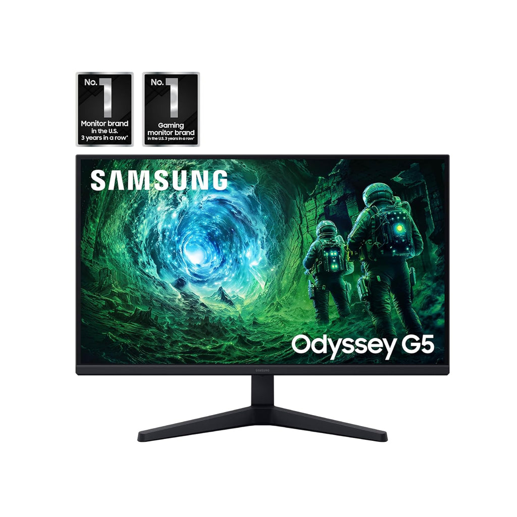 SAMSUNG 27' Odyssey G5 G53F QHD Resolution Gaming Monitor, HDR10, 200Hz Refresh Rate, IPS Panel, AMD FreeSync™ Premium, Black Equalizer, Auto Source Switch, LS27FG53DENXZA