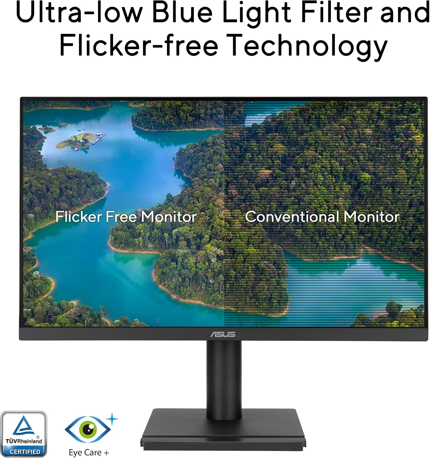 ASUS 27' 1080P Business Monitor (VA279QGS) – IPS, Full HD, Frameless, 120Hz, Adaptive-Sync, 1ms, HDMI, DisplayPort, VGA, Eye Care, Low Blue Light, Ergonomic, VESA Wall Mountable, 3 yr Warranty