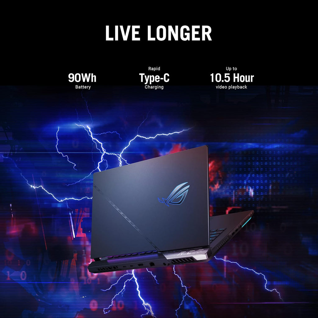 ASUS ROG Strix Scar 15 Gaming Laptop, 15.6â€ 240Hz IPS QHD Display, NVIDIA GeForce RTX 3070 Ti, Intel Core i9 12900H, 16GB DDR5, 1TB SSD, Per-Key RGB Keyboard, Windows 11 Home, G533ZW-AS94Q,Black