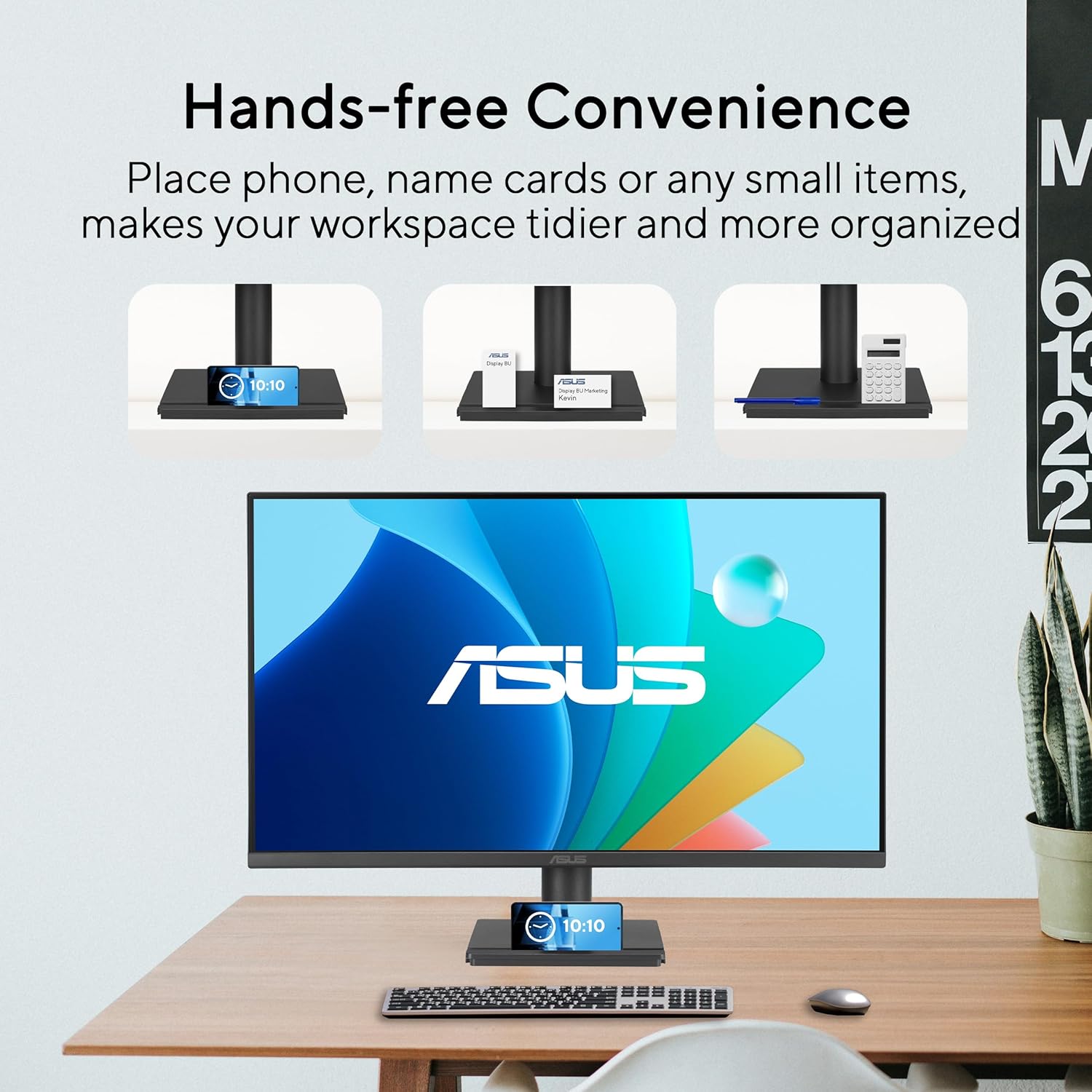 ASUS 27' Computer Monitor (VA279QG) - Full HD, IPS, 120Hz, 1ms MPRT, Adaptive-Sync, Eye Care, Low Blue Light, Flicker Free, HDMI, DisplayPort, VGA, Speakers, VESA Mountable, 99% sRGB, 3yr Warranty