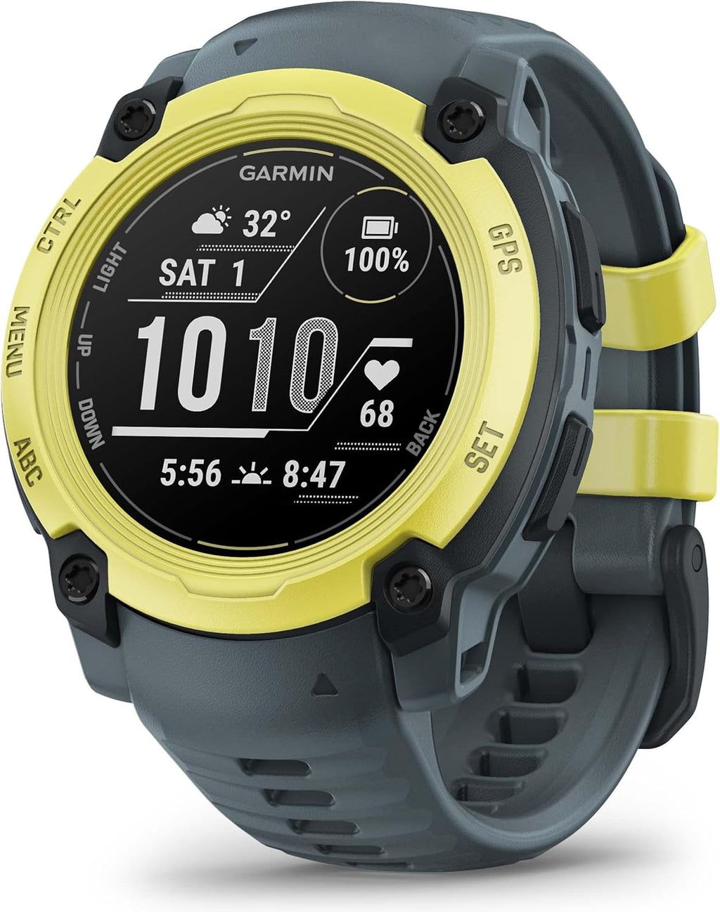 PlayBetter Garmin Instinct E 40mm (Electric Lime/Twilight) Rugged Outdoor GPS Smartwatch Bundle - 24/7 Health Monitoring, Wrist-Based Heart Rate Portable Charger & HD Screen Protectors