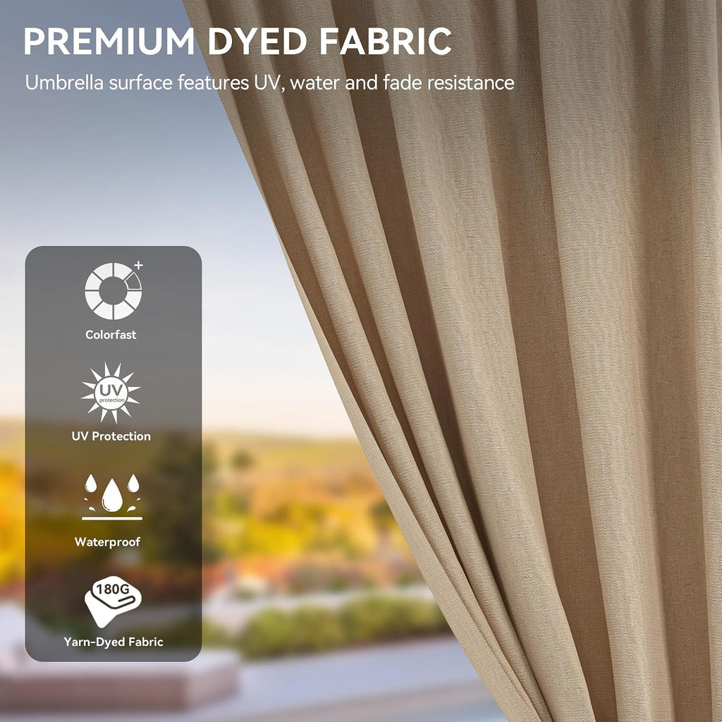YITAHOME 12X20FT Hardtop Gazebo Double Roof Canopy Galvanized Iron 4.7X4.7'' Aluminum Pillar Garden Tent Curtains Netting for Patios Backyards Decks Lawns