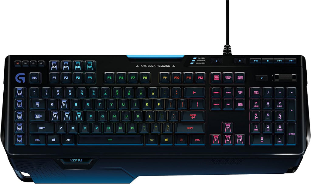 Logitech G910 Orion Spark RGB Mechanical Gaming Keyboard – 9 Programmable Buttons, Dedicated Media Controls
