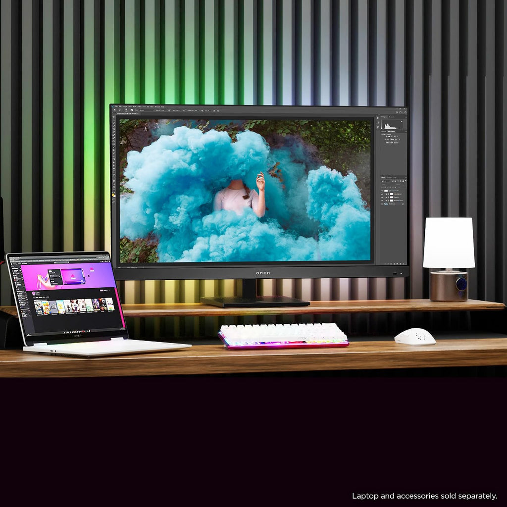 HP OMEN 31.5 inch UHD 144Hz Smart Gaming Monitor, 4K UHD Display (3840 x 2160), IPS Panel Technology, VESA DisplayHDR 400, 1ms GtG (with Overdrive), NVIDIA G-SYNC Compatible, Black, OMEN 32x (2025)