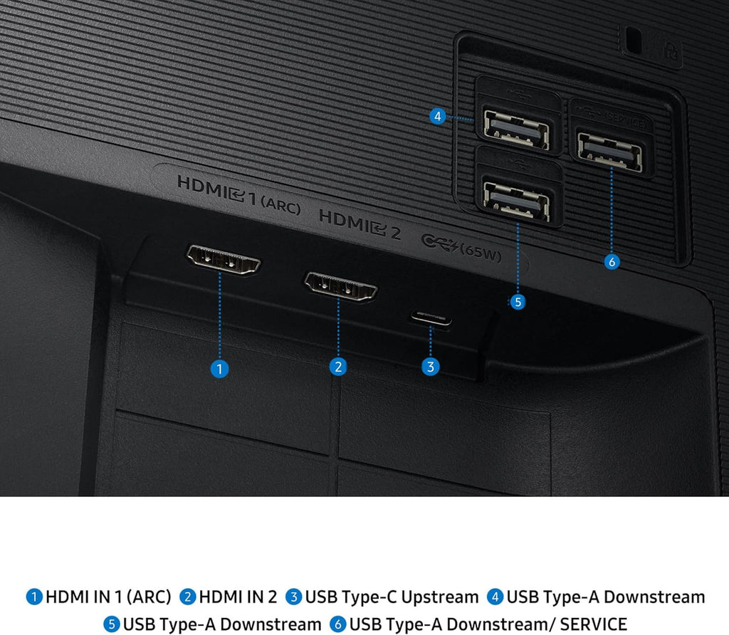 Samsung 32' Smart Monitor M7 (M70F) 4K UHD Display, Samsung Vision AI, Smart TV Apps, Gaming Hub, USB-C, HDMI and USB-A, Black, LS32FM702UNXZA, 2025