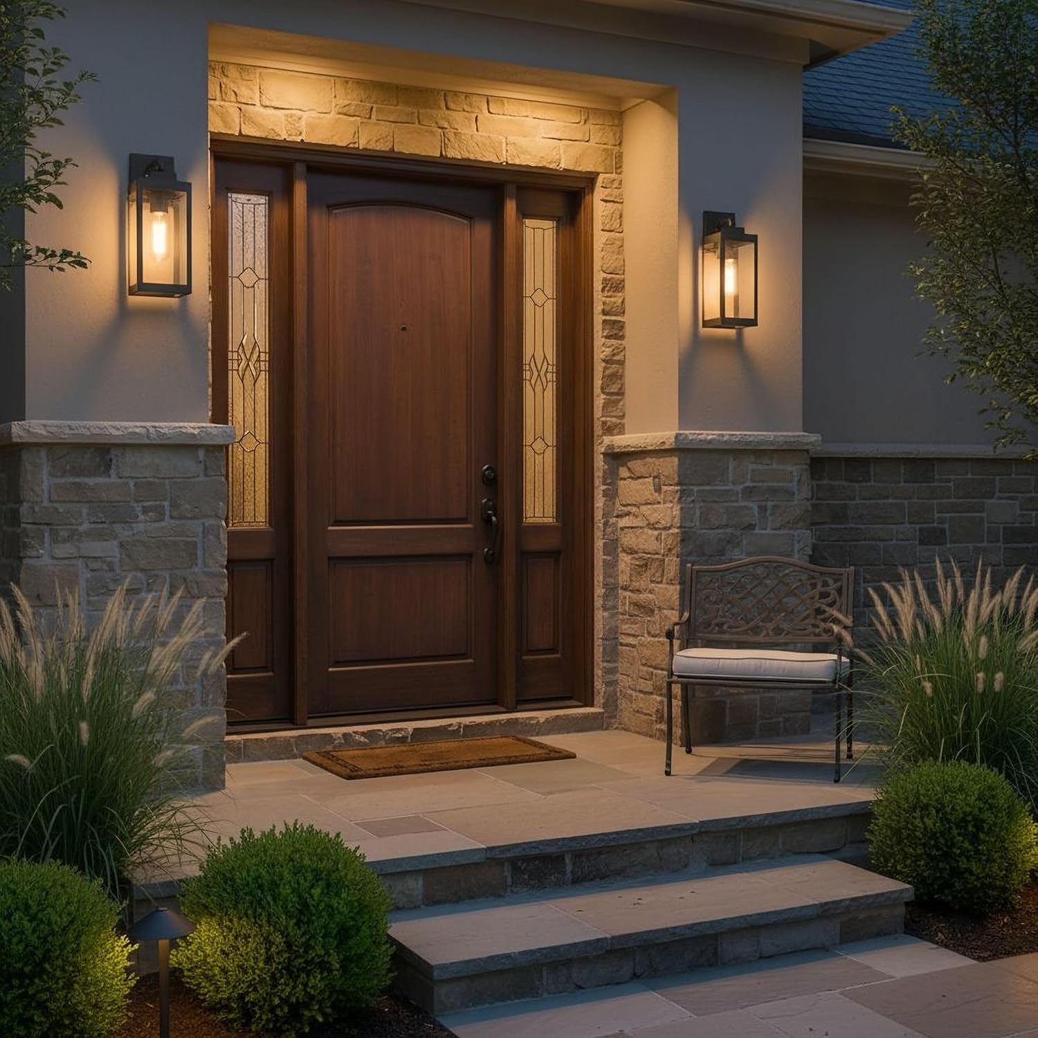 Quoizel Westover 14' Outdoor Wall Sconce, 1-Light Western Bronze with Clear Beveled Glass, E26 Base, Wet Rated