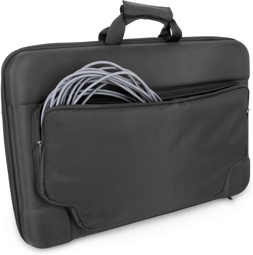 CASEMATIX Portable Monitor Case for 24-29 Inch Screens, Hard Shell EVA Travel Case for 24' 27' Gaming Monitor or Portable Display, Padded Foam Screen Protector Carry Bag with Accessory Storage