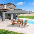 ECOTOUGE 13×13 Canopy Tent Instant Shelter Canopy with Carrying Roller Bag, Outdoor Party Gazebo with Waterproof and UV Resistant for Parties, Camping, Picnic (Dark Grey)