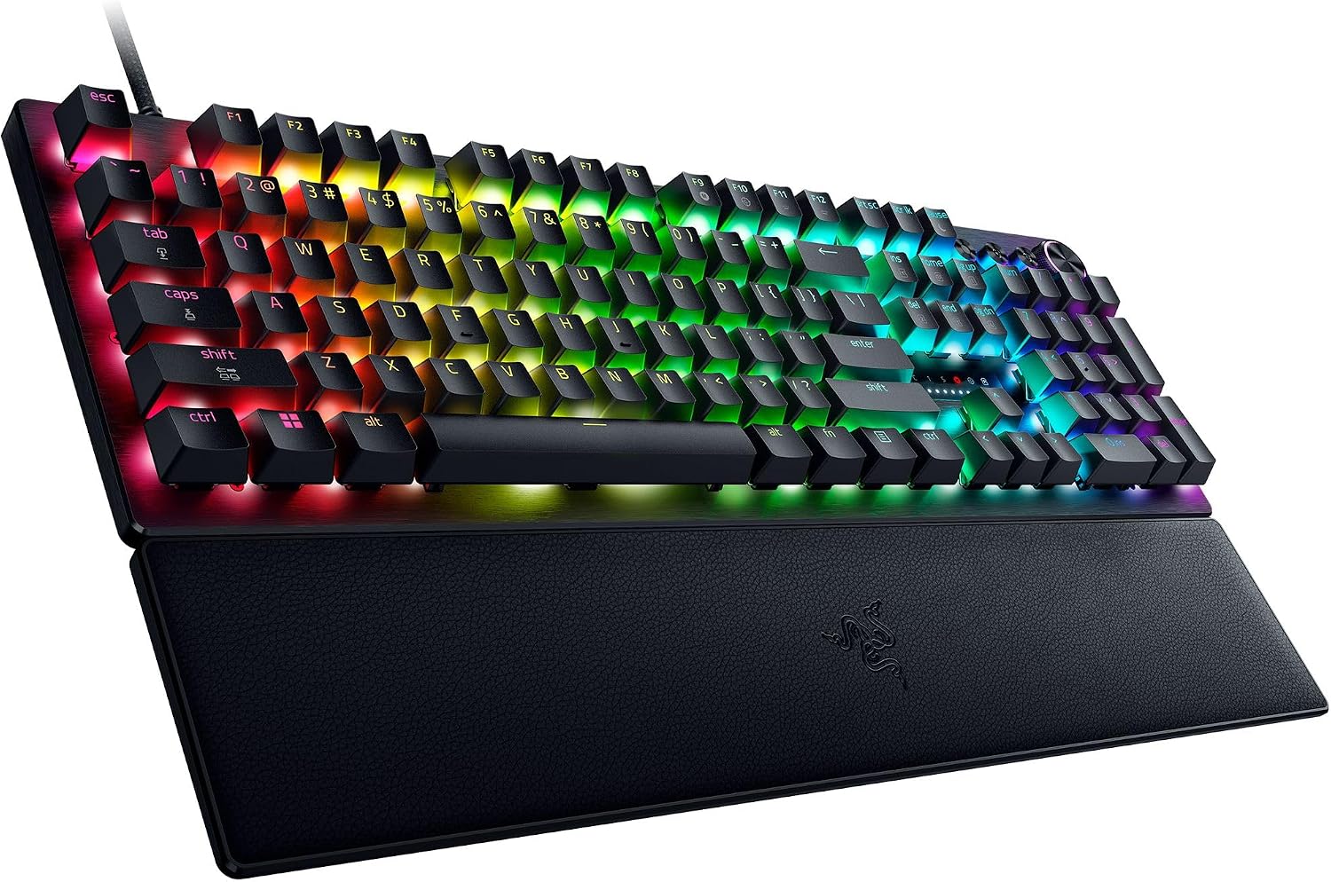 Razer Huntsman V3 Pro 8KHz Esports Gaming Keyboard: Analog Optical Switches Gen 2-8000 Hz Polling Snap Tap - Rapid Trigger - Adjustable Actuation - Media Controls - PBT Keycaps - Black