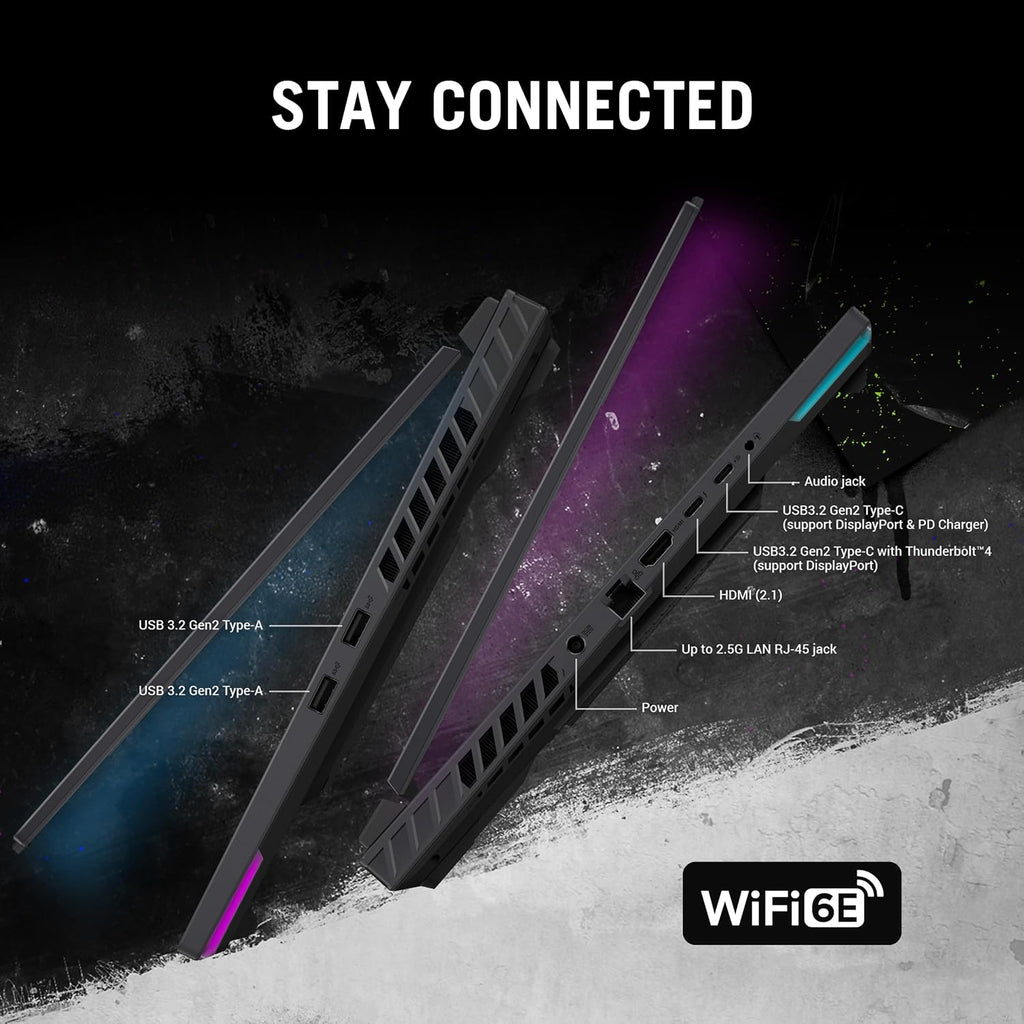 ASUS ROG Strix G16 Gaming Laptop, 16' Nebula Display 16:10 QHD 240Hz, GeForce RTX 4060, Intel® Core™ i9-14900HX, 16GB DDR5-5600, 1TB PCIe SSD, Wi-Fi 6E, Windows 11, G614JVR-ES94
