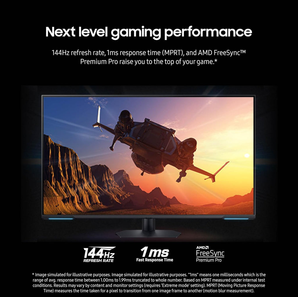 SAMSUNG 43' Odyssey Neo G7 Series 4K UHD Smart Gaming Monitor, 144Hz, 1ms, VESA Display HDR600, Quantum Matrix Technology, AMD FreeSync Premium Pro, LS43CG702NNXZA, Black