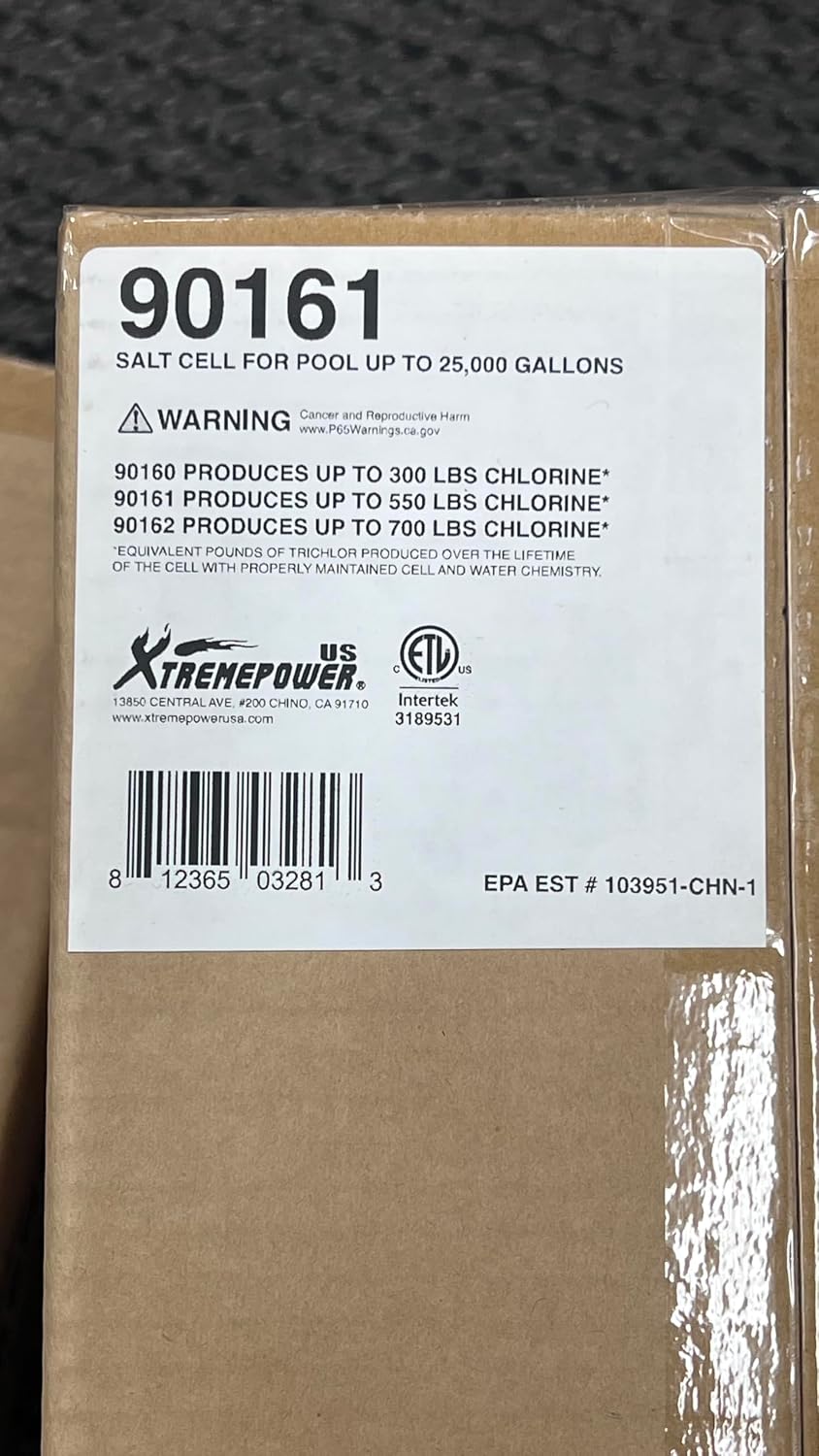 XtremepowerUS Pool Salt Cell Chlorinator Replacement Compatible with Hayward W3AQR9 In-Ground Temp. Sensor Up to 25,000 Gallons w/Cleaning Stand
