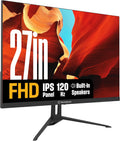 Westinghouse 27 Inch Gaming Monitor, 120Hz, 1ms, IPS Computer Monitor, 1080P FHD, Built-in Speakers, Eye Care, Adpative Sync Support (FreeSync Compatible), HDR, VGA, HDMI & DisplayPort w/Gaming Mode