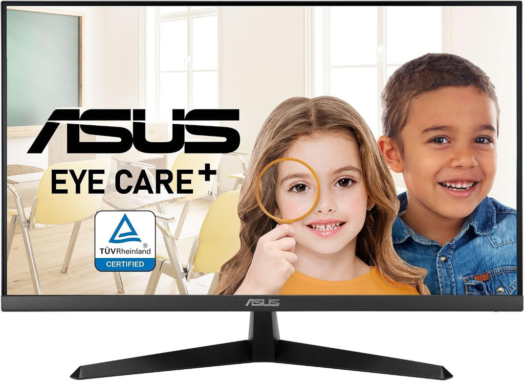 ASUS 27' 4K Eye Care Monitor (VY27UQ) - UHD (3840 x 2160), IPS, HDR10, Adaptive Sync, Eye Care Plus, Display Port, HDMI, Speaker, DisplayWidget, Blue Light Filter, Flicker Free, 3yr Warranty