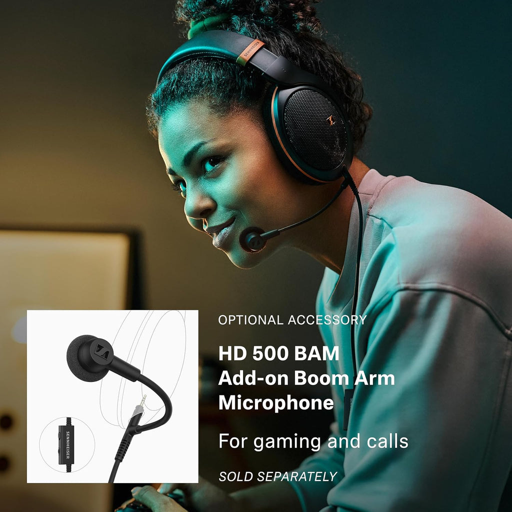 Sennheiser HD 505 - Wired Headphones Over Ear with Transparent Sound and Controlled Bass, Enhanced Comfort Studio Headphones for Music, Work, Gaming, Audiophiles, Students, Traveling, Copper Edition