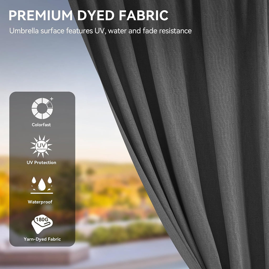 YITAHOME 12X18FT Hardtop Gazebo Double Roof Canopy Galvanized Iron 4.7X4.7'' Aluminum Pillar Garden Tent Curtains Netting for Patios Backyards Decks Lawns