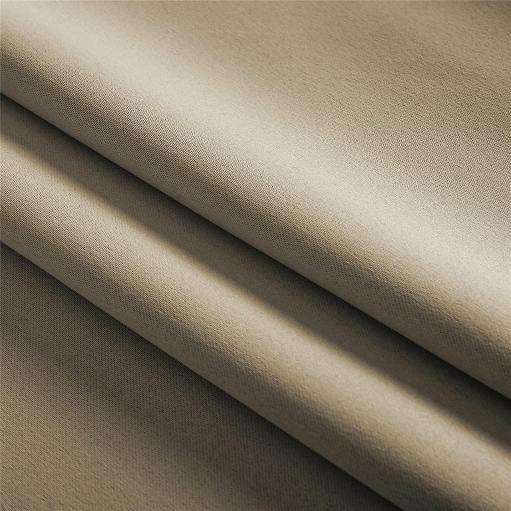 100W x 130L inch Waterproof Indoor/Outdoor Curtains for Patio Thick Privacy Grommet Curtains for Bedroom, Living Room, Porch, Pergola, Cabana, 2 Panel,Brown