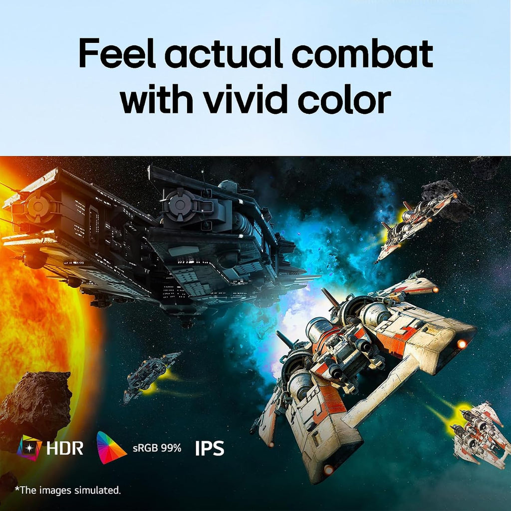 LG 27 inch Ultragear Gaming Monitor, Full HD IPS Display, 144Hz Overclocked Refresh Rate, 1ms MBR, NVIDIA G-Sync Compatible, AMD FreeSync, HDR10, sRGB 99%, HDMI, DisplayPort, Tilt Adjustable, Black