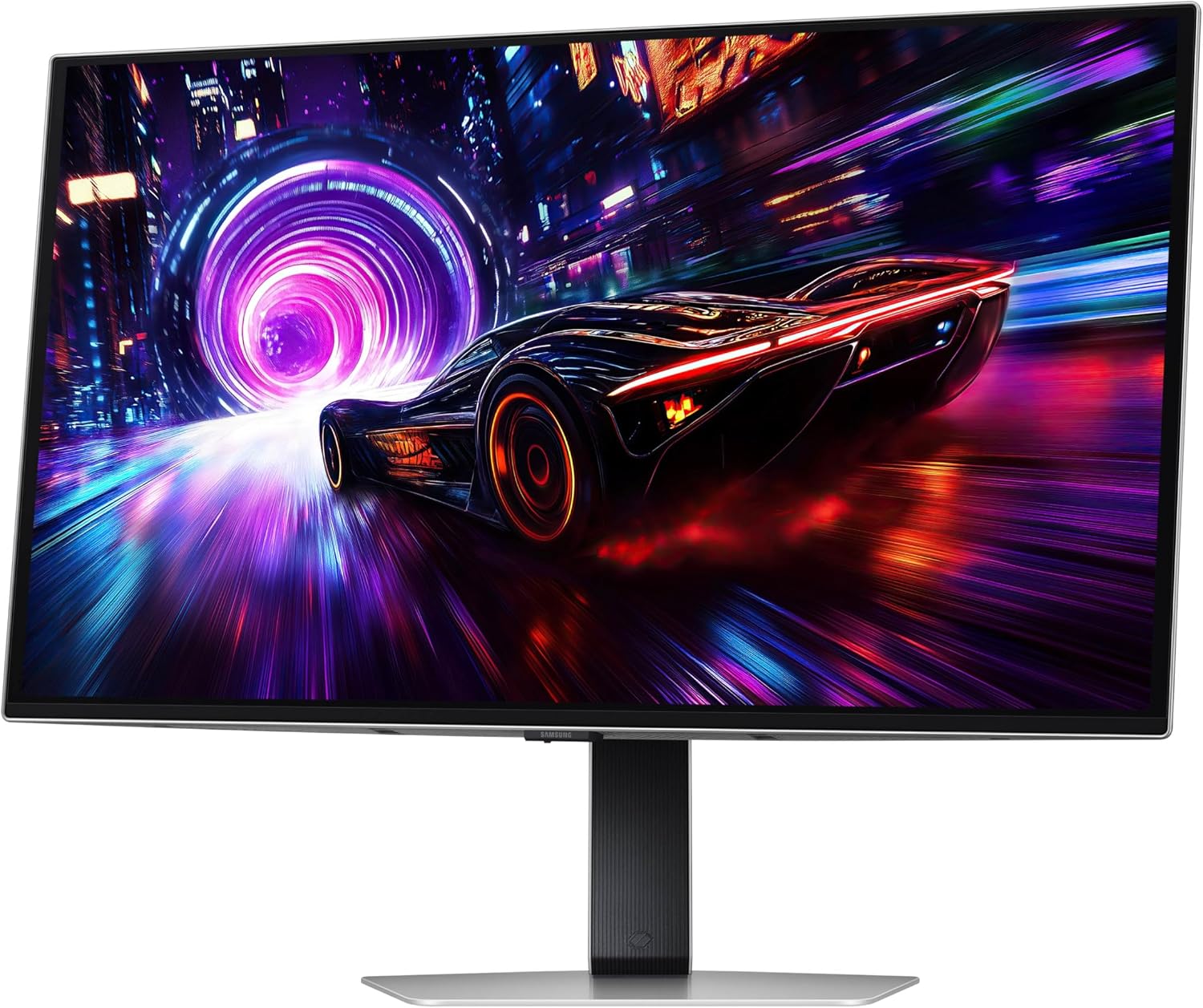 SAMSUNG 27-inch Odyssey QD-OLED G8 (G81SF), 4K, 240Hz, Gaming Monitor, 0.03ms Response Time, DisplayHDR True Black 400, AMD FreeSync™ Premium Pro, Ergonomic Stand, LS27FG810SNXZA, 2025